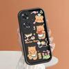For Realme 11 11x 12x 12 Pro C21 C30 C33 C35 C65 OPPO A18 A38 A60 A96 Reno 10 11 12 Pro Soft Silicone Square Cartoon Lovely Bear Phone Case