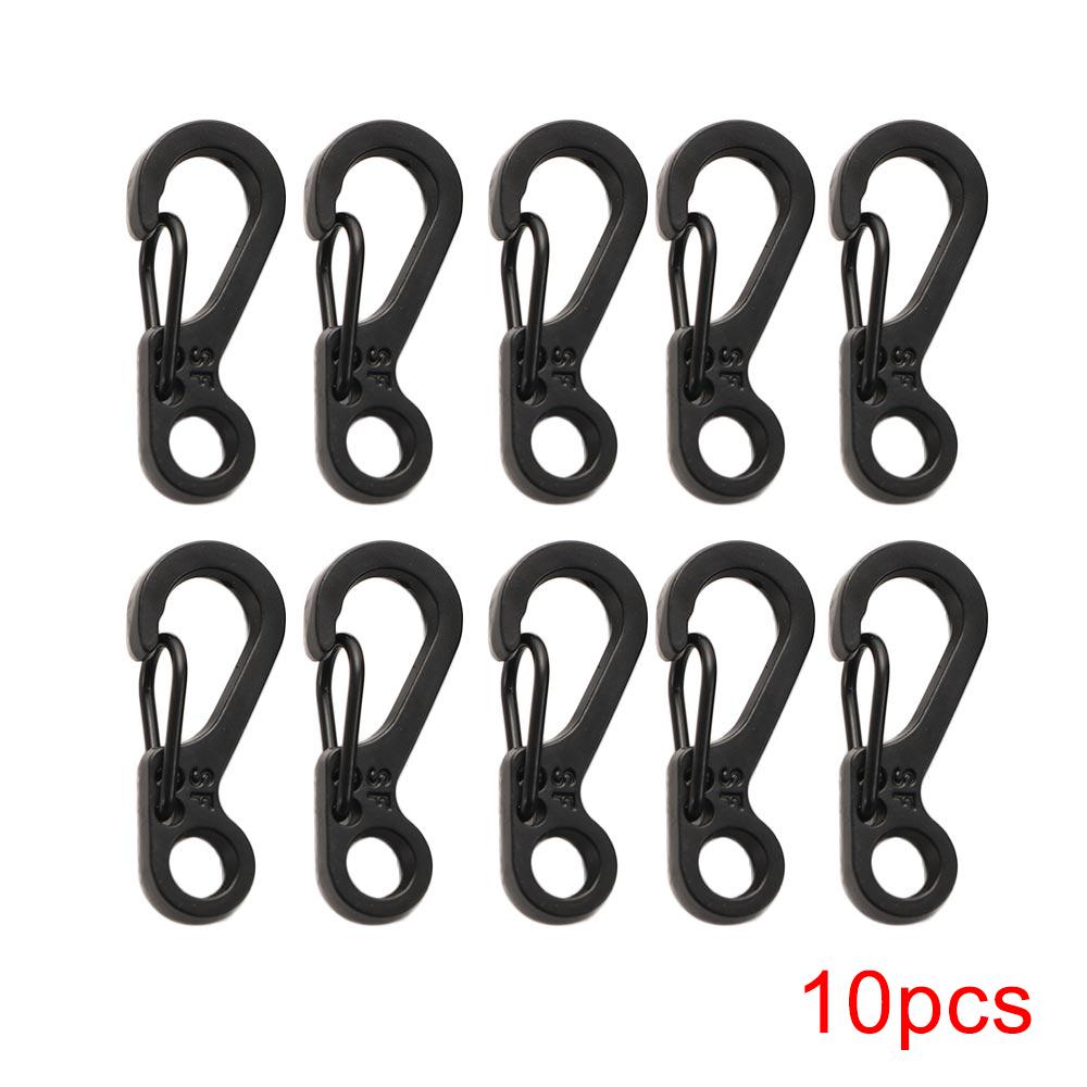 10/20 шт. Мини-карабины для выживания на открытом воздухе, рюкзак с застежкой-крючком, брелок для ключей, EDC, небольшие подвесные тактические принадлежности для кемпинга