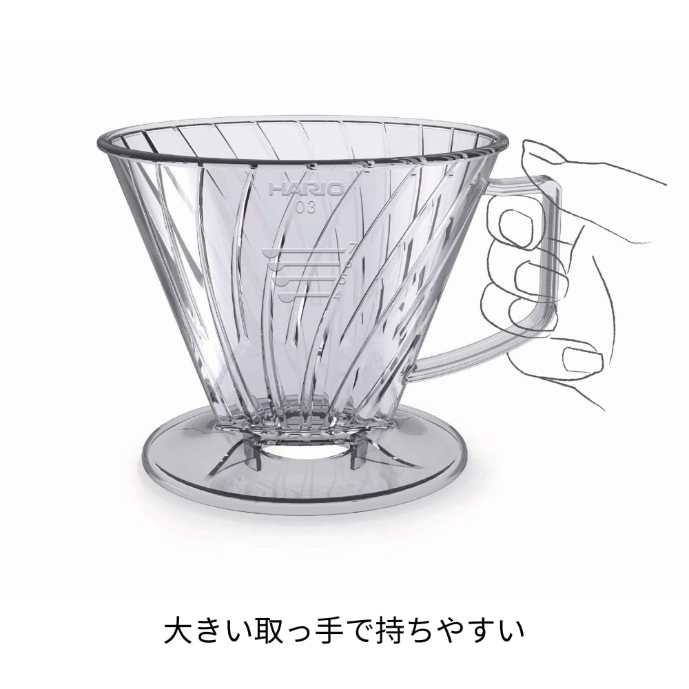 Hario Pegasus Dripper 03 Прозрачная капельница для кофе на 4–7 чашек Сделано в Японии PED-03-T