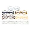 2Pcs Fashion Small Oval Clear Lens Glasses Frames Women Anti Blue Light Glasses Frame Computer Optical Lenses Eyeglasses