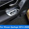 Для Nissan Qashqai 2014-2018   Матовая накладка на ручку двери, панель переключателей стеклоподъемника, внутренняя отделка, стайлинг автомобиля