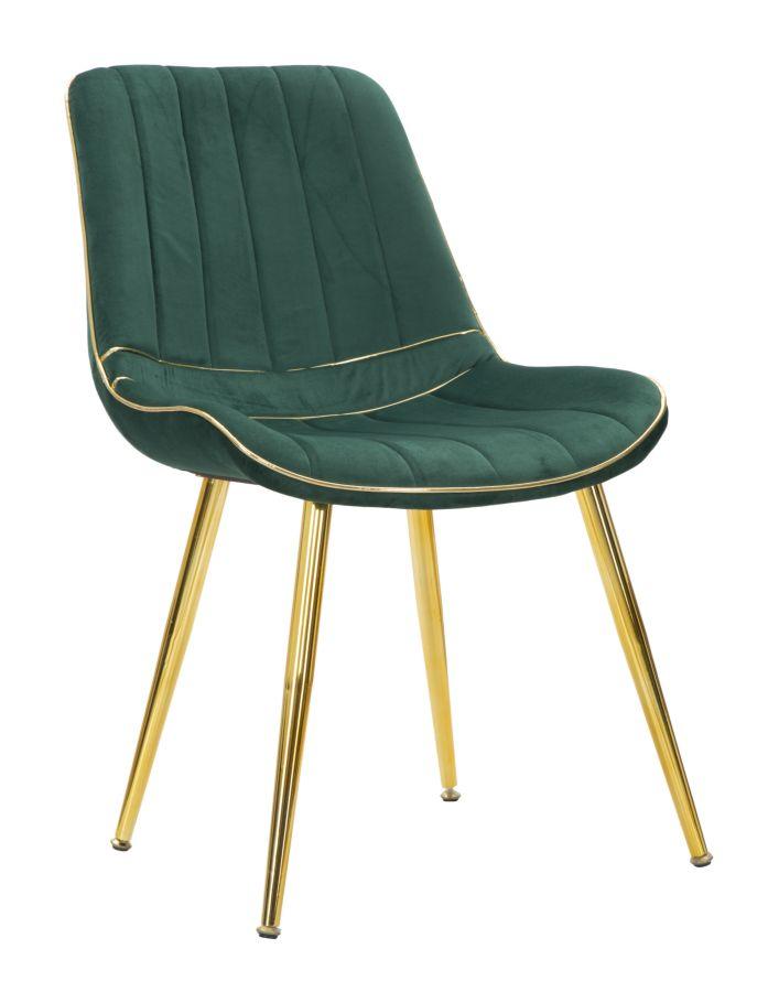 Chair Paris Green Gold Set 2 Pcs Cm 51X59X79