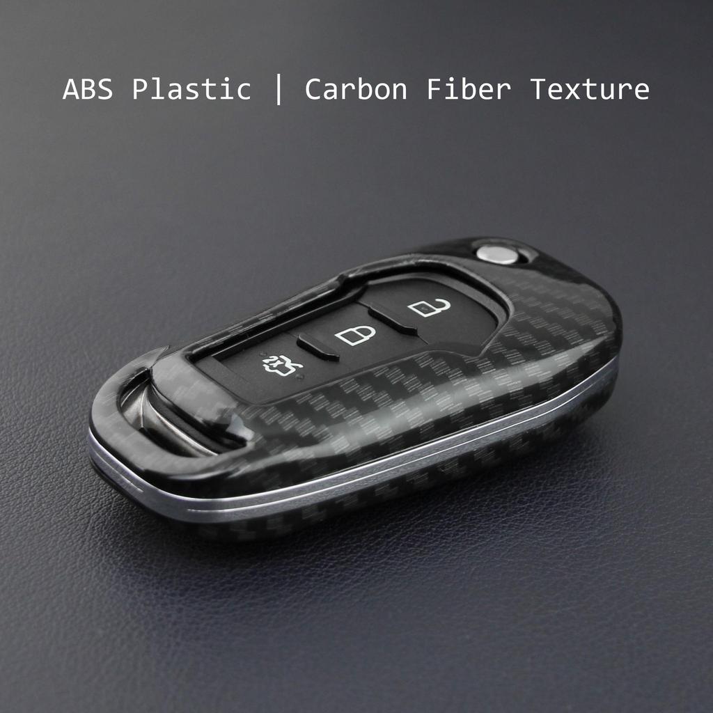 Ford Car Key Shell - Fits Ranger, Mondeo, F150, Carbon Fiber Design