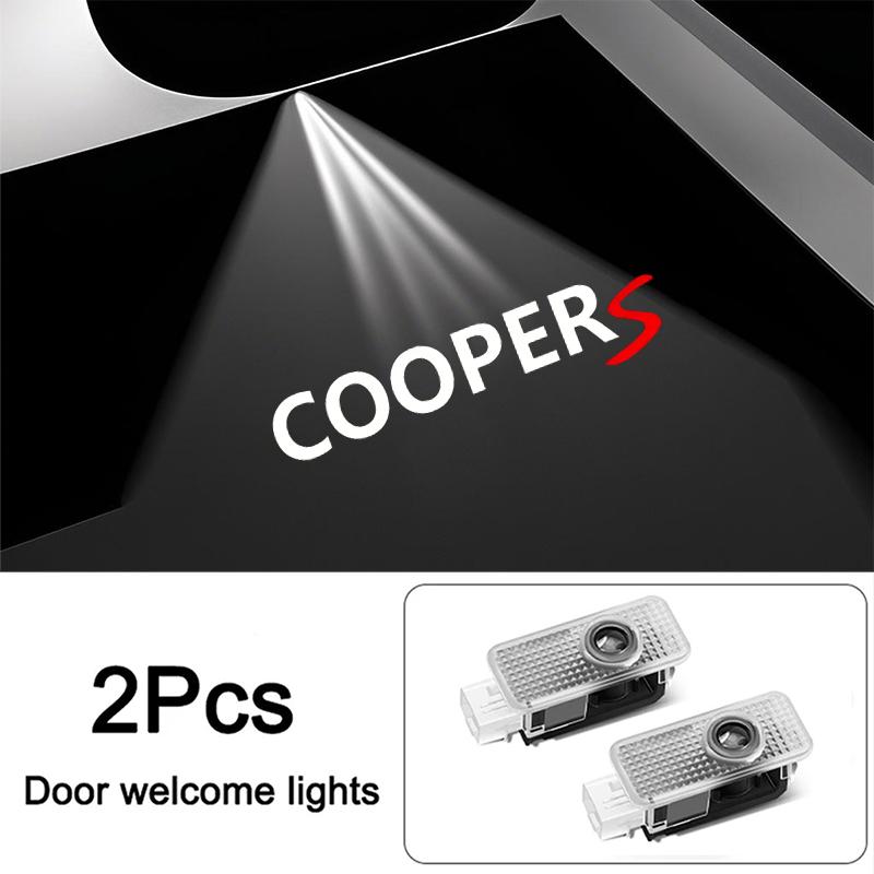 Led HD Car Door Logo Welcome Light Projector Lamps Accessories For MINI Cooper S Works JCW R55 R56 R50 R53 R60 R61 F54 F55 F56. hvmqy88