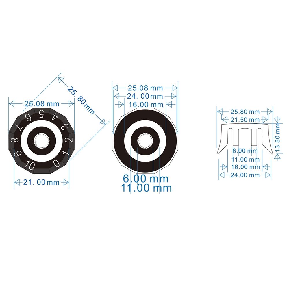 3 шт. 4 шт. Ручки для электрогитары Speed Volume Tone Control Knobs Стиль абажура Для деталей электрогитар Замена