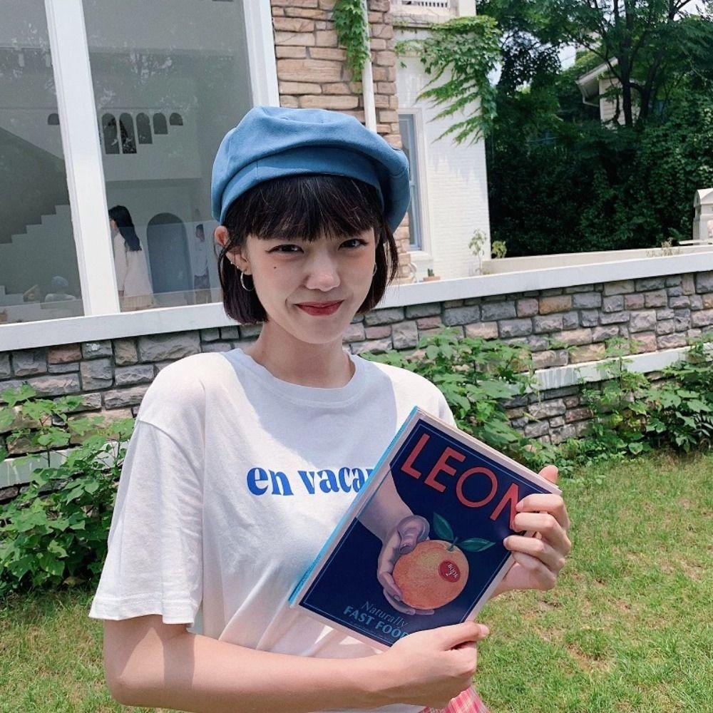 Japanese Style Solid Color Berets JK Retro Painter Cap Fashion Cotton Berets Hat  Girls