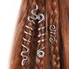 3pcs Metal Cuff Clips Viking Beads Celtic Knot Dreadlock Beads Hair Braid Rings  for Women Girls