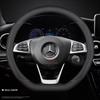 Кожаная накладка на руль автомобиля для Mercedes-Benz GLE S GLE GLS G GL CL ML R SL GLK 400 450 500 350 320 580 38см Аксессуары