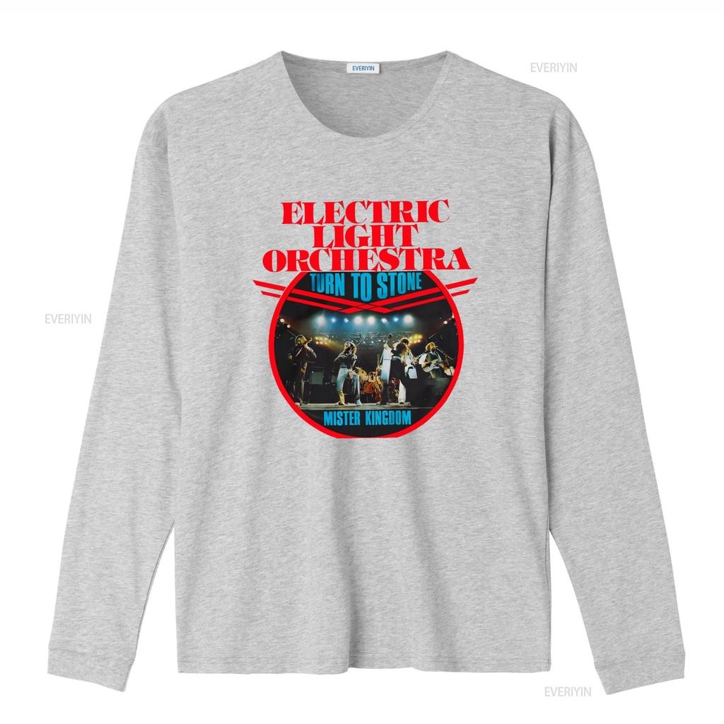 Electric Light Orchestra Rock Band Concert Print T Shirt Turn to Stone Design for Music Lovers vintage Washed Slightly homme
