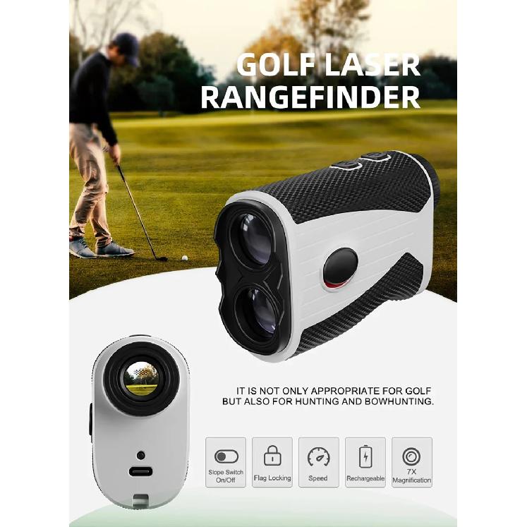 1000m Outdoor High-Precision Electronic Rangefinder Golf Rangefinder 7X HD Optica Lens Telescope Measuring Instrument