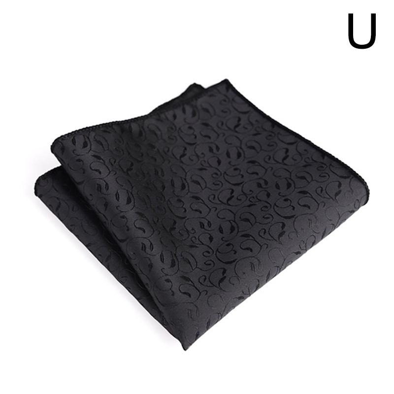 1 шт. Полотенце Карманный платок Жаккардовое плетение Узор "Кешью" Мужские носовые платки Модные аксессуары