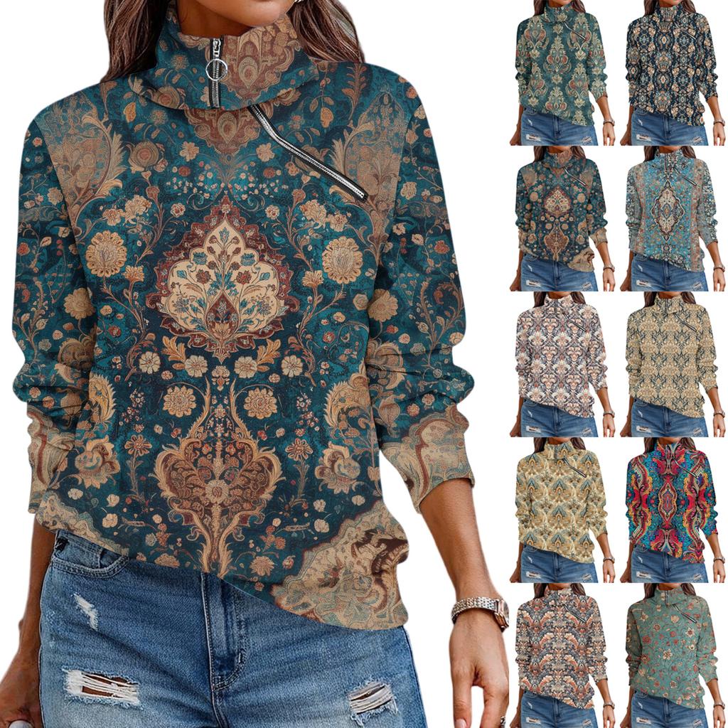 Женская футболка, свободный пуловер, спортивные топы, повседневный топ с V-образным вырезом и длинным рукавом с принтом