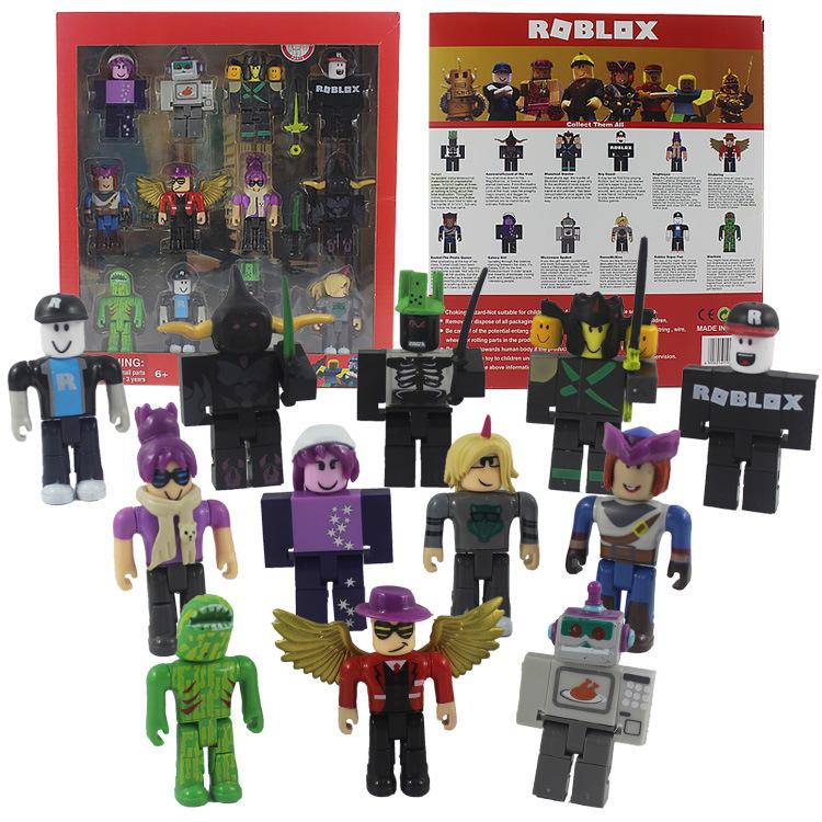 Фигурки Roblox 12 штук 2,5–3 дюйма, достойные коллекционирования, персонажи виртуальных игр, игрушки с аксессуарами, набор в кейсе, безопасный для детей