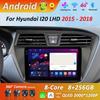 Система Android для Hyundai I20 с левым рулем 2015 - 2018 Автомобильный аудио-мультимедийный проигрыватель GPS-навигация Разделенный экран Головное устройство 4G+WiFi