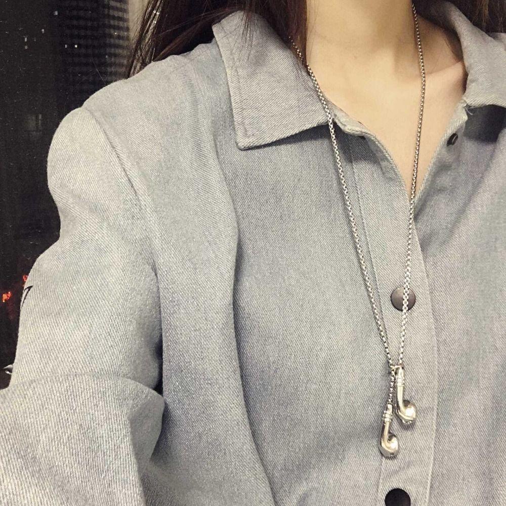 Серьги-подвески Аксессуары для одежды Ожерелье Длинная цепочка для свитера Подвеска для наушников Ожерелье Ювелирные изделия