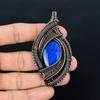 Labradorite Pendant, Handmade Gemstone 999 Copper Wire Wrap Pendant Antique Jewelry, For Gift Copper Jewelry