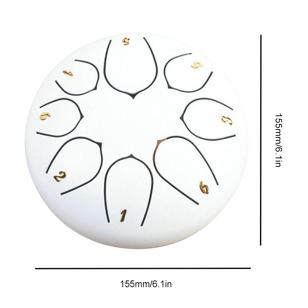 6-дюймовый 8-нотный ручной барабан Rain Chime Rain Drum инструмент для медитации йоги