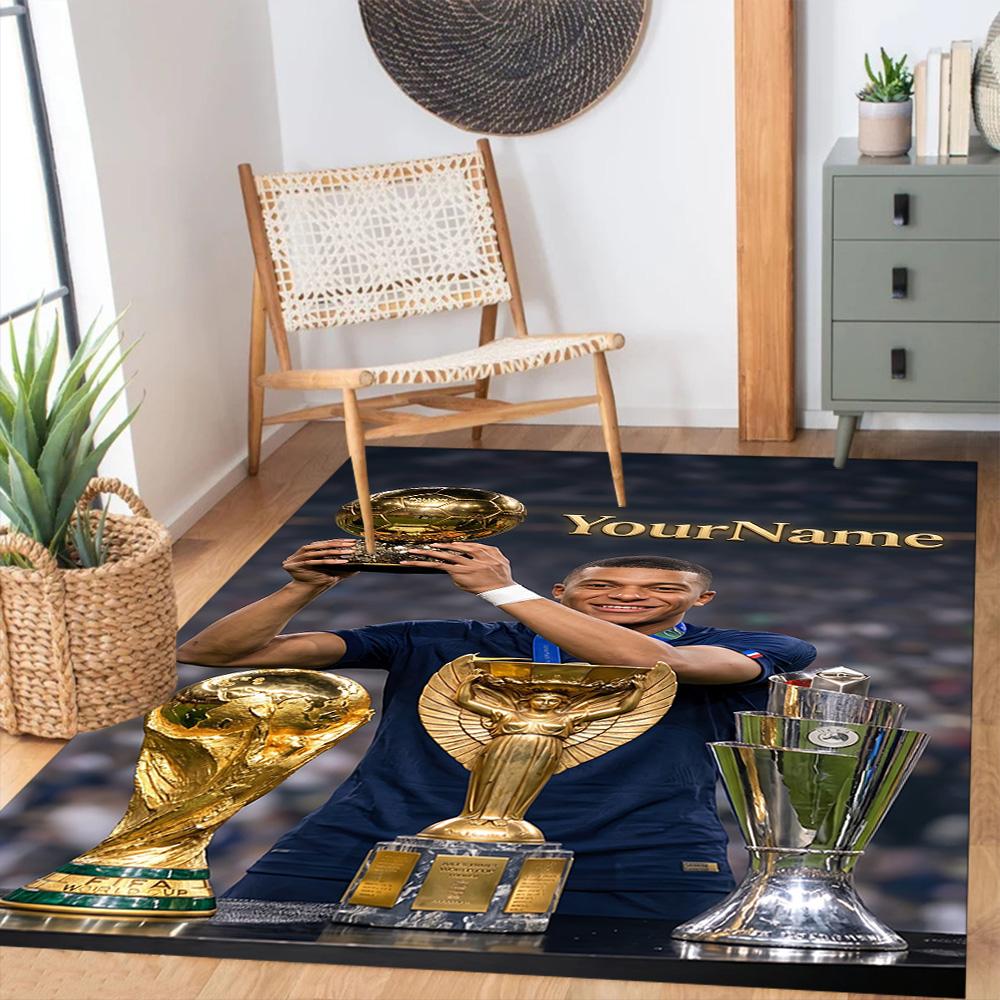 Star Player 1 Personalized Name Floor Mat Design for Foyer Outdoor Entryway Dormitory Antislip Carpet Anime Office Decor