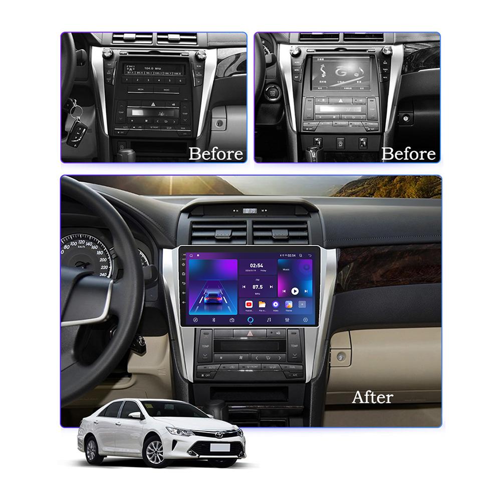 Android Carplay автомобильное радио для Toyota Camry 7 V50 55 2015-2017 мультимедийный проигрыватель головное устройство стерео GPS навигация BT WIFI 4+64 ГБ