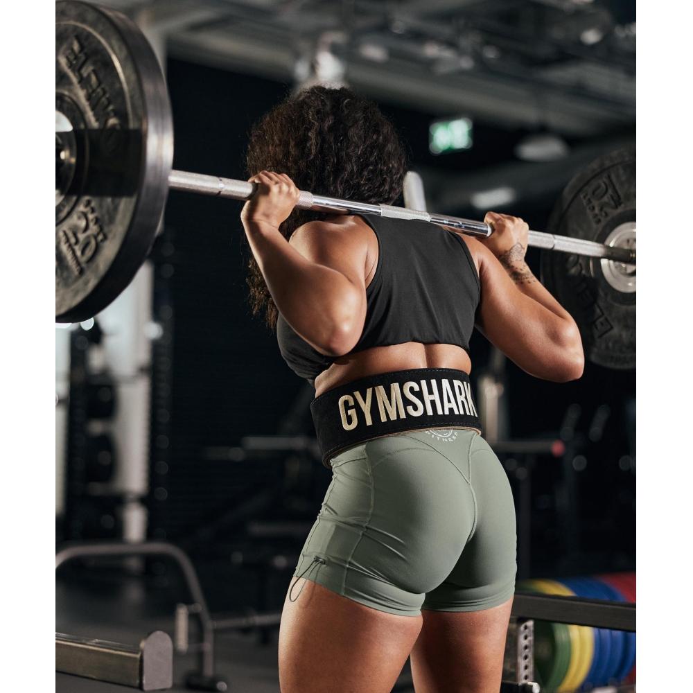 Gymshark Ремень для подъема рычага черный экрю белый I3a5m Bcch