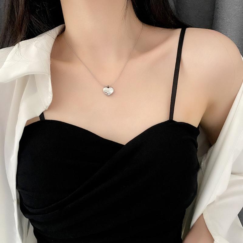 Эстетика Y2K Массивное колье-чокер с сердцем для женщин Летнее для девочек-подростков 3D кулон в виде персика Медная цепочка для ключицы