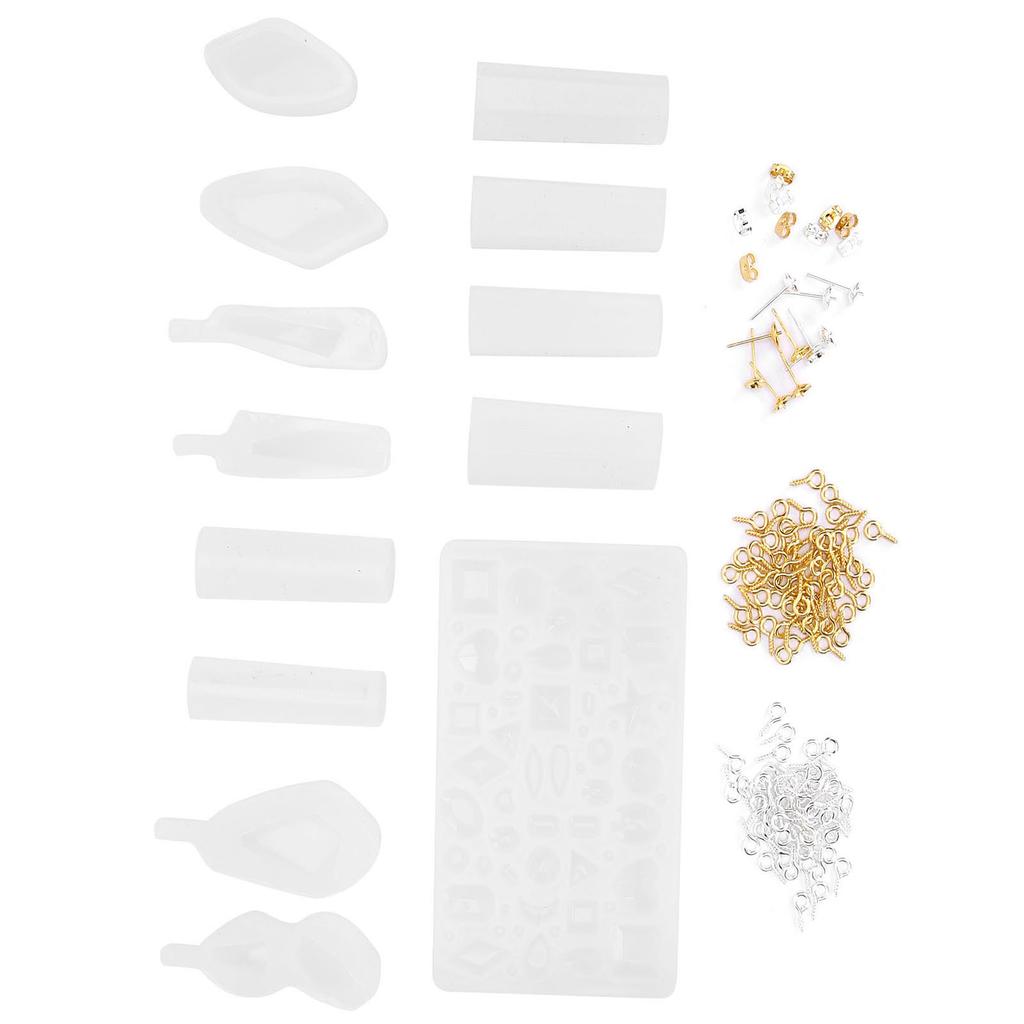 Professional DIY Jewelry Silicone Mold Earring Pendant Making Mold Eye Screw Accessory Set