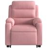 Recliner Chair with Lift Assistance Pink Velvet
