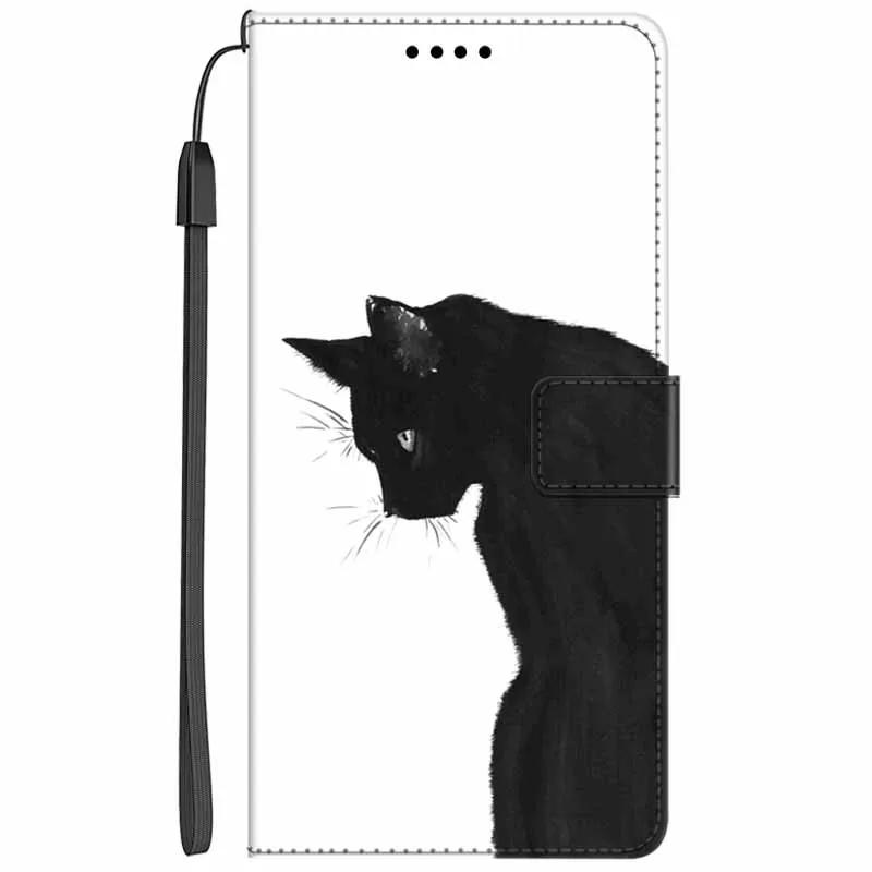 Кожаный чехол-книжка с подставкой для Oppo Reno13 F, кошелек с рисунком Льва и Кошки, Funda для Reno13 F 4G 5G, мультяшный кошелек, чехол-подставка для телефона Reno13 F