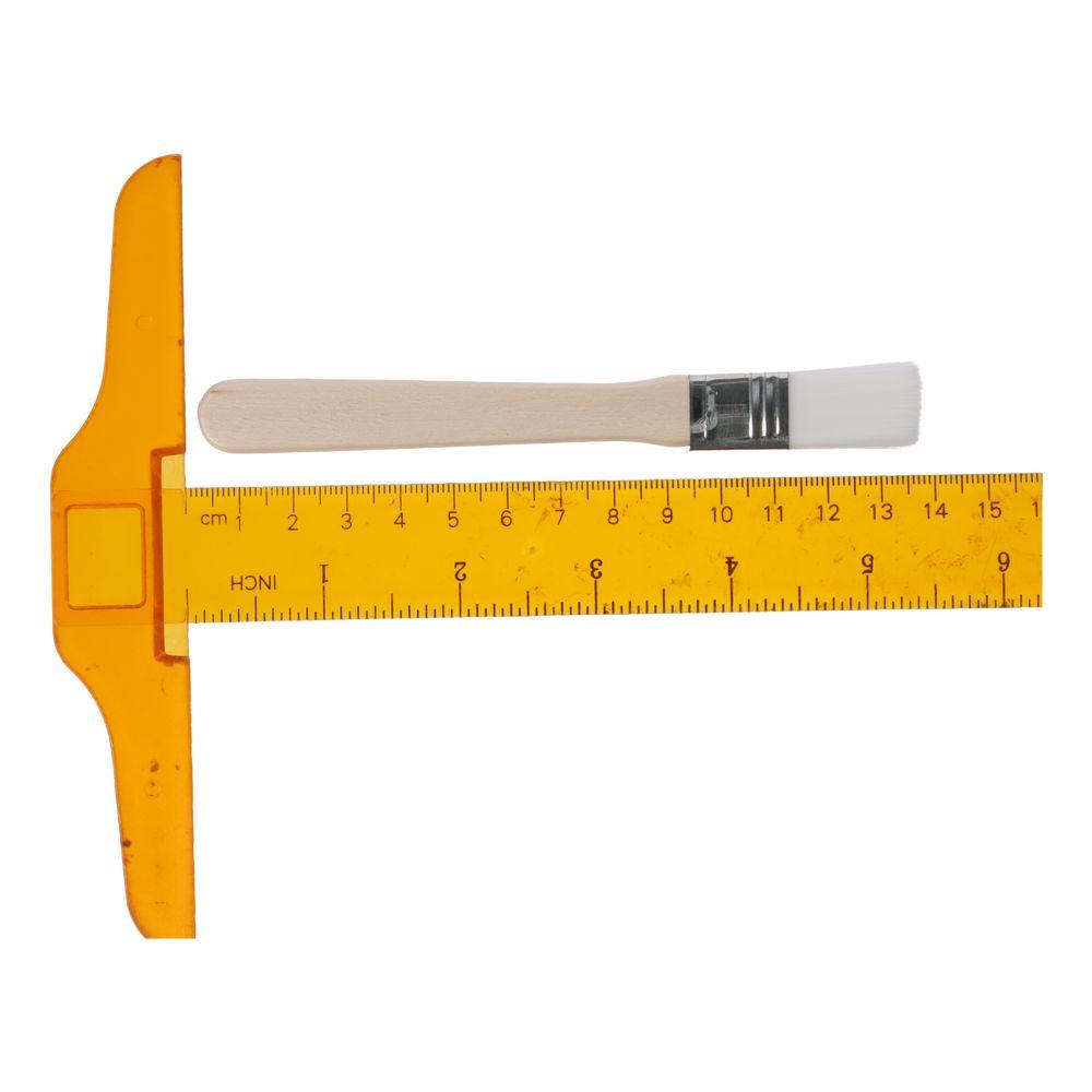 1/12Pcs 0.6 inch Painting Tool Nylon Bent Head Cabinets Wood Handle Wall