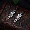Charm gift Hook Dangle Topaz Ear Stud Moonstone Earrings Peridot Multi-Gemstone