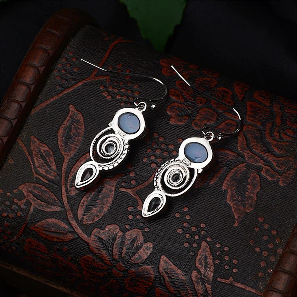 Charm gift Hook Dangle Topaz Ear Stud Moonstone Earrings Peridot Multi-Gemstone