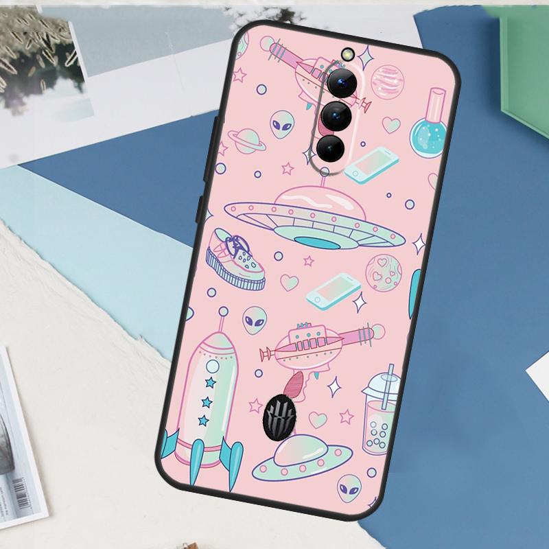 Alien Kawaii Art Case For ZTE Nubia Red Magic 9 10 11 8 8S 9S 10S Pro Plus 6 7 6S 7S Pro 5G 6R 10 Air Cover