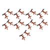 9 Pairs Reindeer Christmas Hairpin Lovely Reindeer Antlers Hair Clip for Party Brown