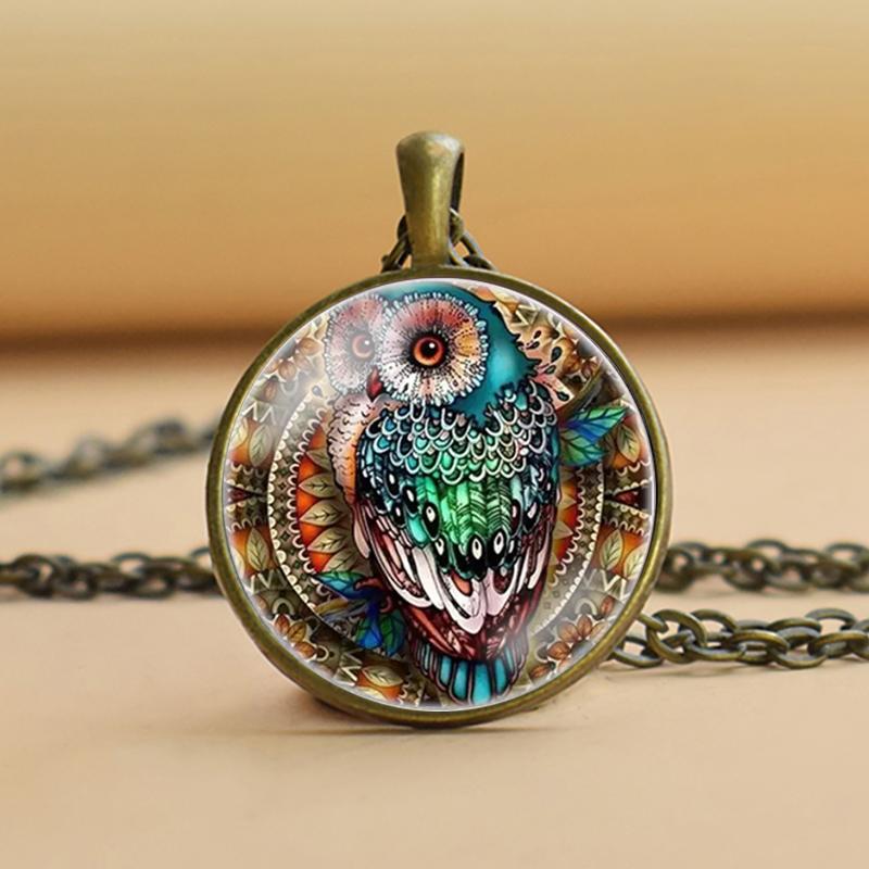 Новое ожерелье с совой, модная креативная подвеска с кристаллами совы, ювелирные изделия с кристаллами в виде совы, подарок