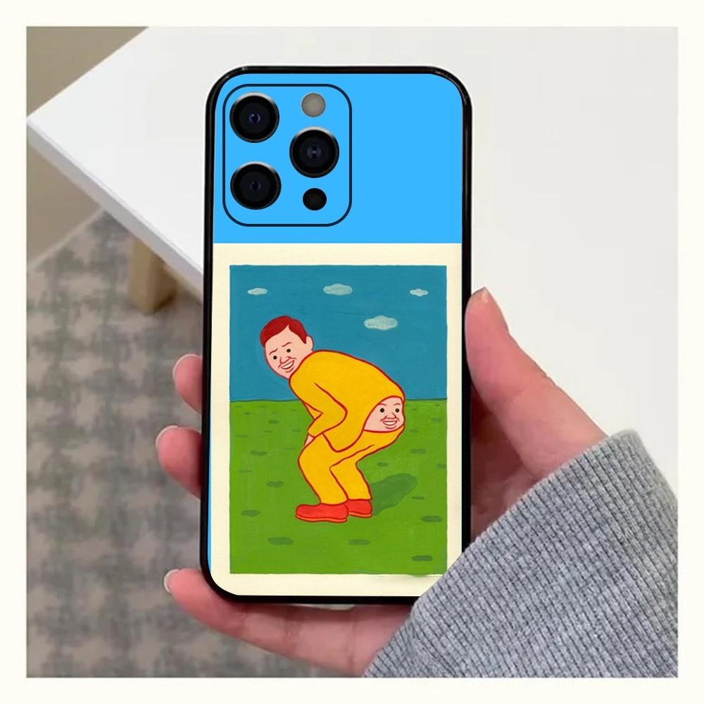 Арт Чехол для телефона Joan C-Cornella Смешной Чехол Для Apple iPhone 15,14,13,12,11,Pro,X,XS,Max,XR,Plus,Mini Мягкий Черный Чехол