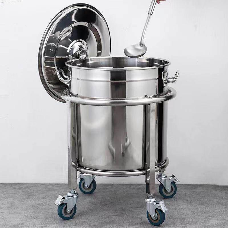 Extra Thick Stainless Steel Stockpot with Wheels