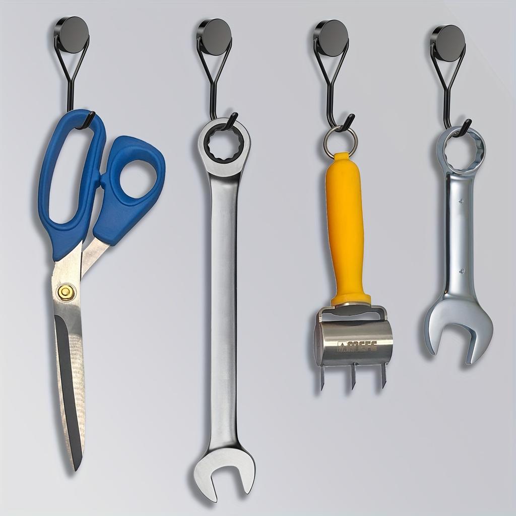 4/7/11 шт. Магнитные крючки, 26 фунтов, сверхпрочные магнитные крючки для подвешивания, сильные неодимовые магниты с поворотным крючком для круиза, холодильника