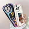 Cute Cartoon Pattern Cream Texture Casing Wavy Edge Soft Silicone Cover Phone Case for Huawei Honor Infinix Tecno iPhone