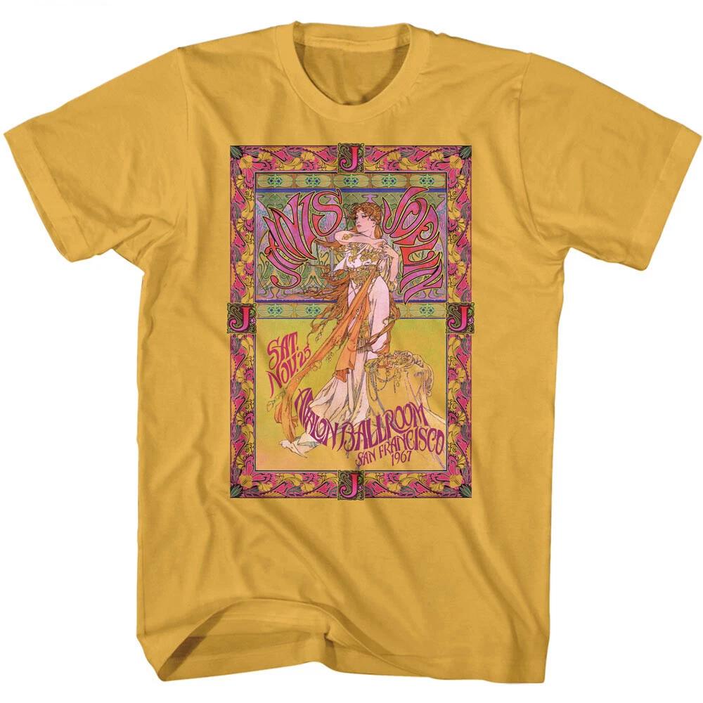 Дженис Джоплин Avalon Ballroom 25 ноября 1967 Мужская футболка Рок-н-соул Музыка Мерч