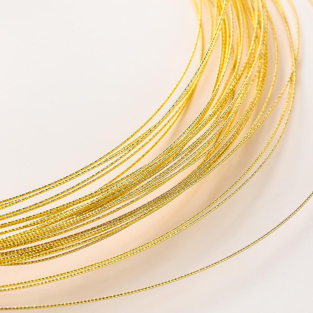 Позолоченная 14-каратным золотом кованая медная проволока для изготовления украшений своими руками - Древний витой стиль