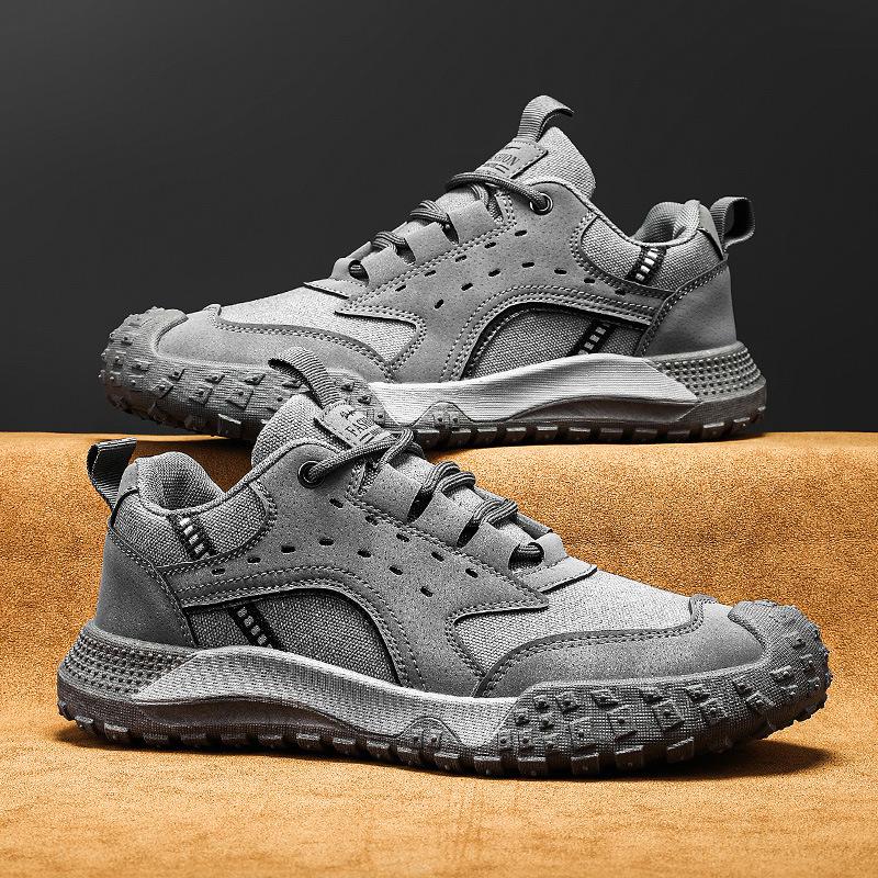 Oulylan Уличные Противоскользящие Износостойкие Легкие Кроссовки Мужские Ботинки для Хайкинга Строительная Площадка Спортивная Обувь