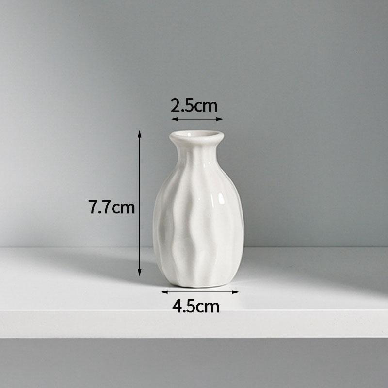 Aesthetic Flower Vases Mini Ceramics Vase Flower Arrangement Vase Nordic Flower Bottle Desktop Ceramic Plant Pot Home Decor