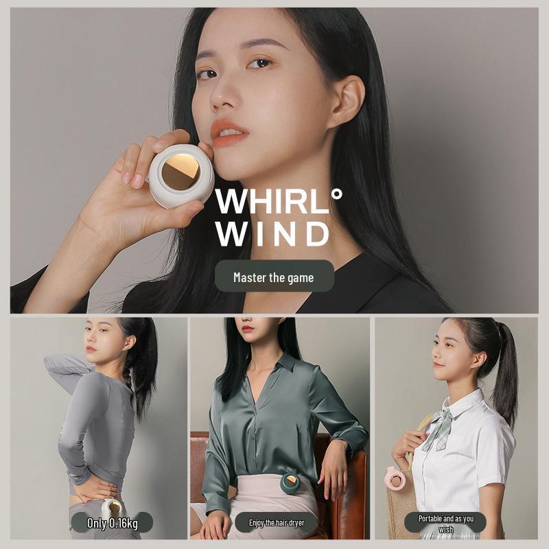 Портативный USB Мини-вентилятор с клипсой для воротника или пояса – Маленький вихрь MF019