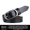 Buckle Alloy Elliptical Leather Women Belt For Fashion Casual Office Gift Use