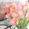 5/10Pcs Artificial Flowers Calla Lily Real Touch Tulip Flower Bouquets For Wedding Bride Home Vase Decoration Fake Plants Gifts