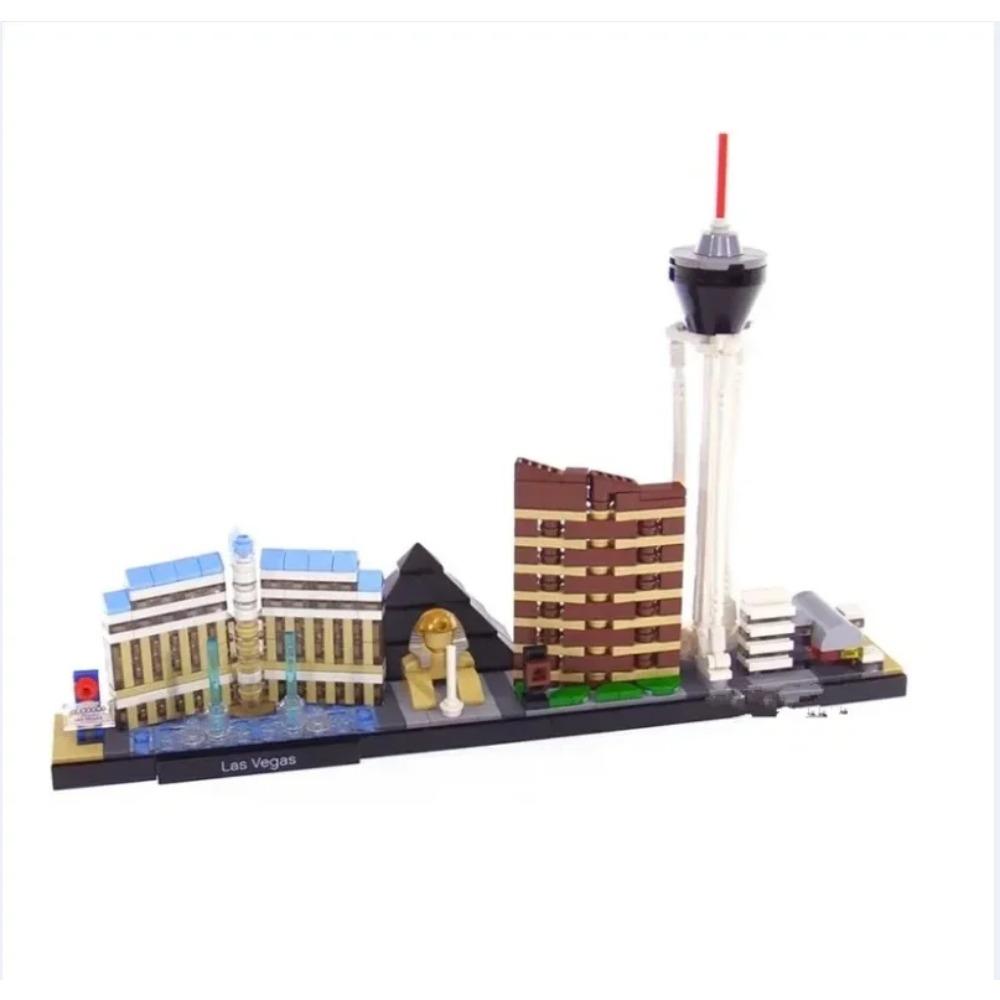 Нью-Йорк Лондон Пары Дубай Ланмарк Сити Скайлайн Строительные блоки 21052 21044 21028 21034 21032 21027 Набор строительных кирпичиков