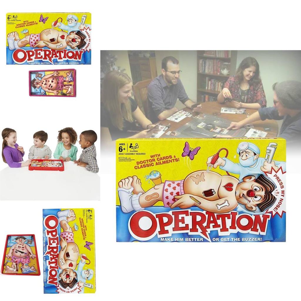 Musical And Sound-activated Operation Game Battery-powered Santa Tabletop Toy