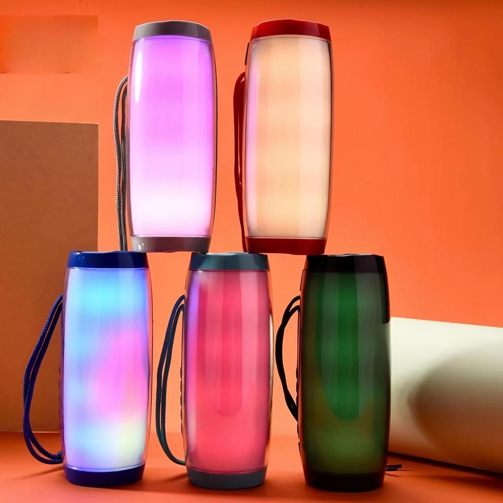 Boost Your Outdoor Parties with This Portable Wireless Speaker - Colorful LED Light & 3D Stereo Bass!