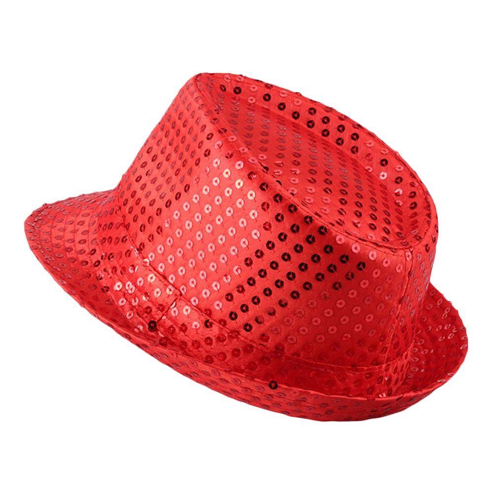 Sequins Jazz Hat Shiny Dance Performance Hat Durable Panama Cap  Holiday
