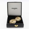 CHANEL COCO Mark Earring Matelasse vintage Plated Gold 27.8g Women Used